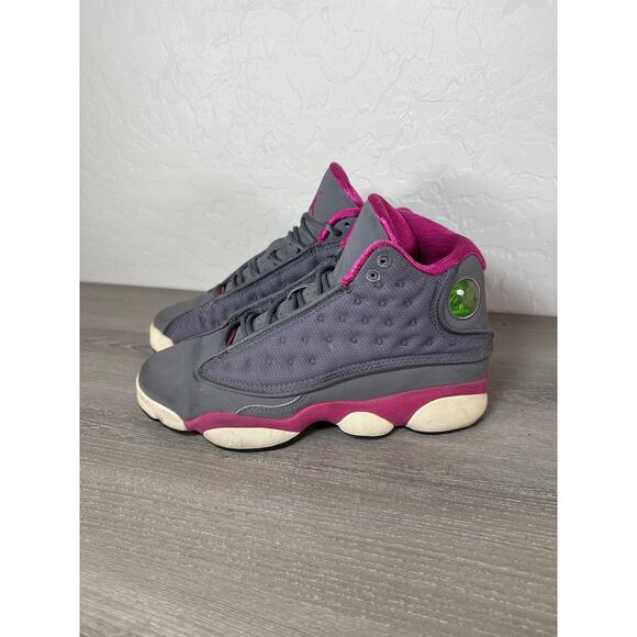 Air Jordan 13 Retro Cool Grey Fusion Pink 439358 029 Size 4.5Y - Picture 1 of 8